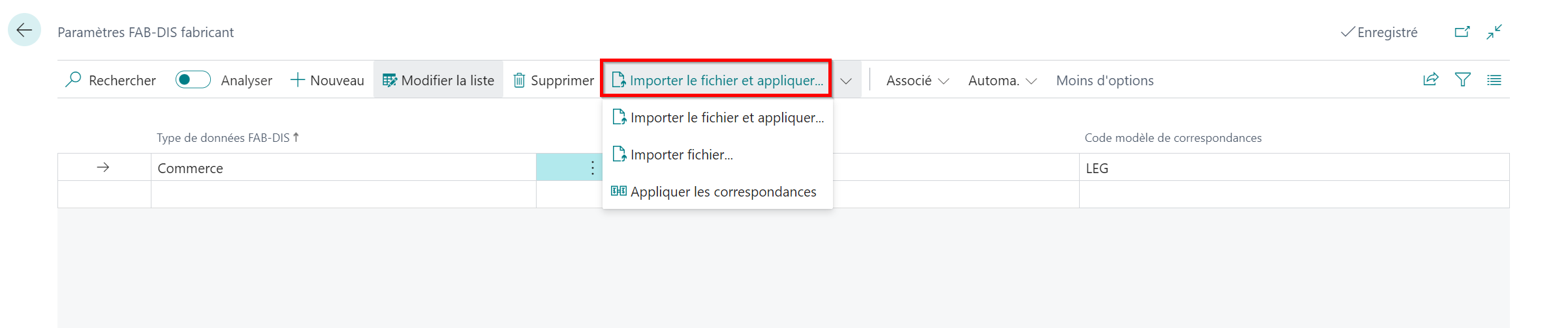 Importer des données