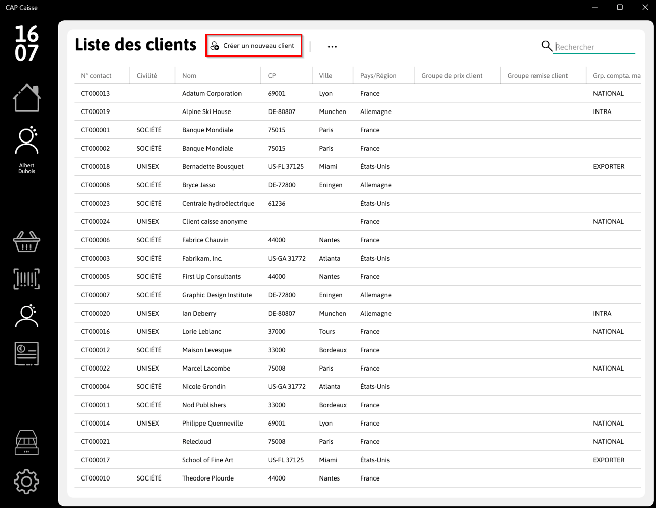 Créer client