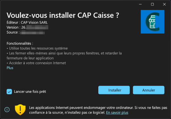 Installer l'application