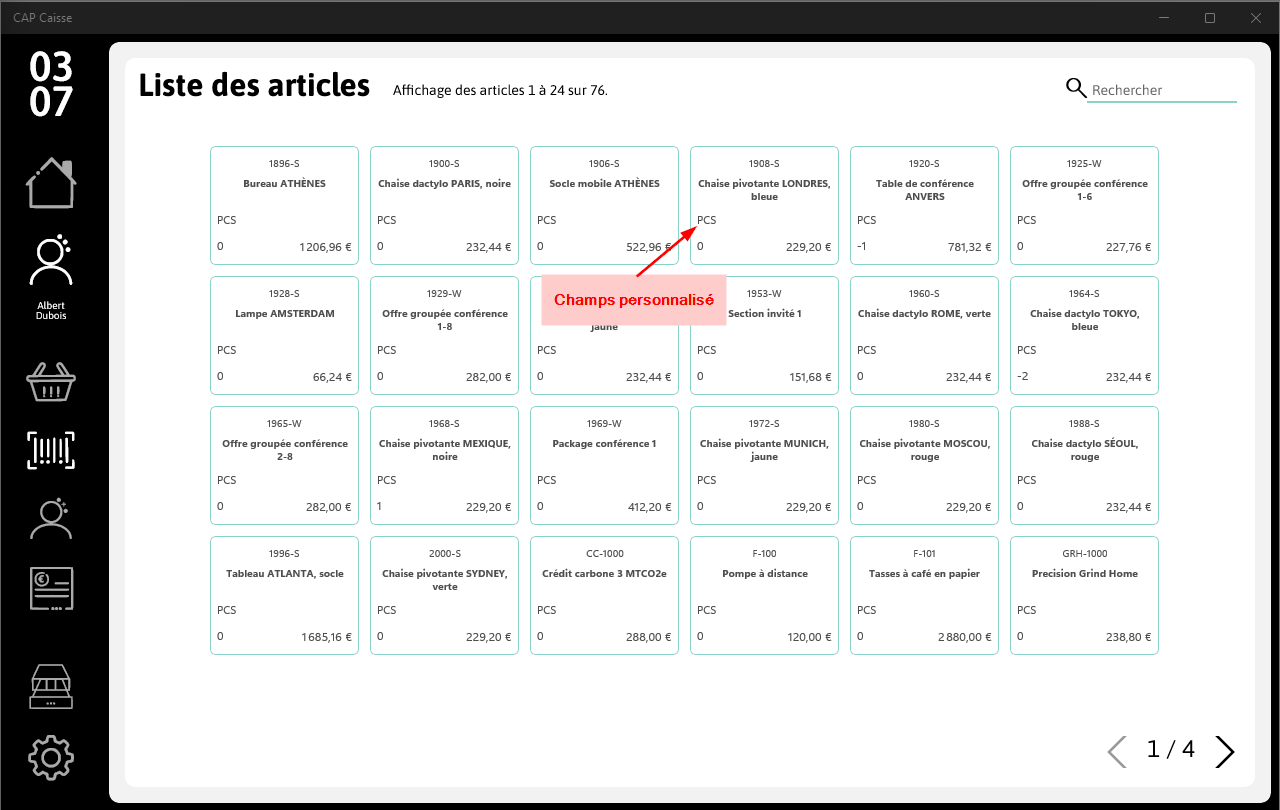 Liste des articles