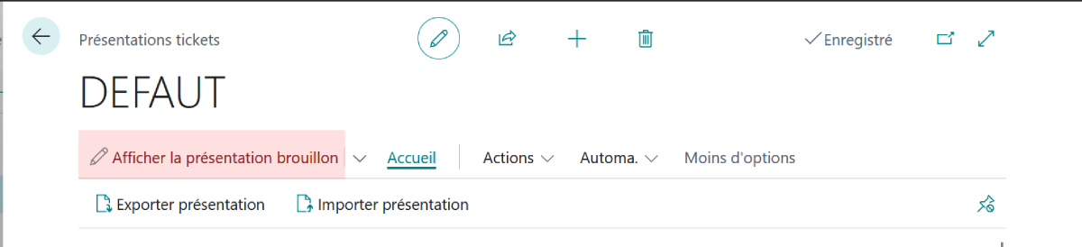 Passer à la version brouillon