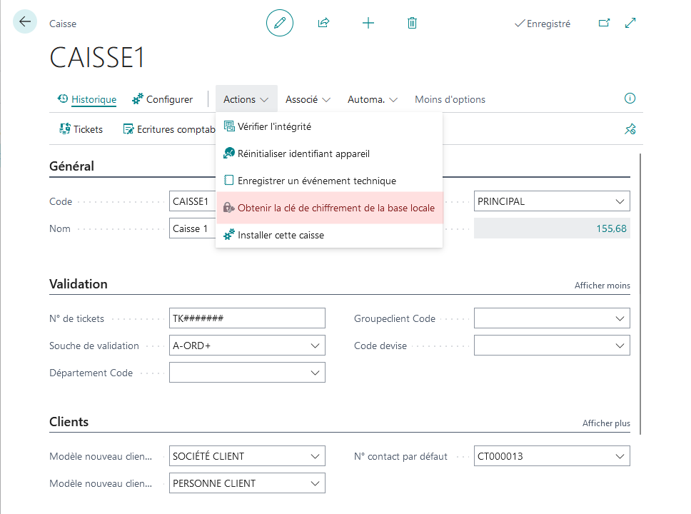 Obtenir la clé de chiffrement de la base locale
