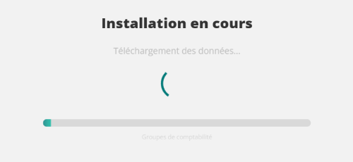 Popup d'installation initiale