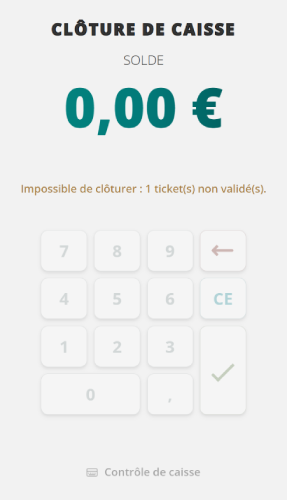 Clôture bloquée
