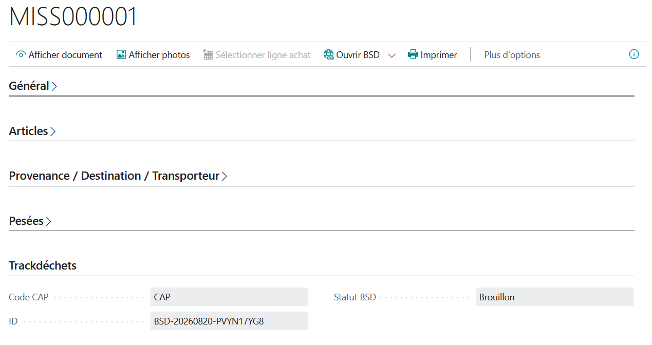 Le groupe Trackdéchets sur la fiche mission