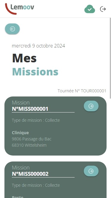 Liste des missions