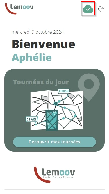 Statut de connexion et de synchronisation