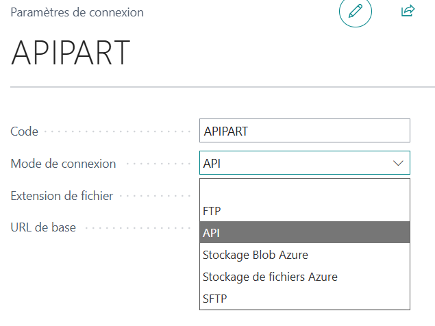 Modes de connexion disponibles