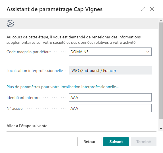 Informations sur l'entreprise