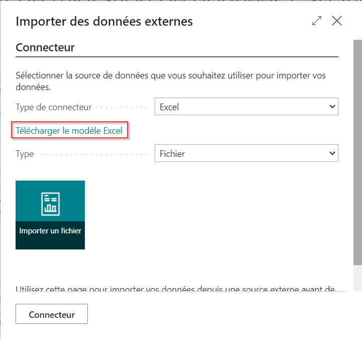 Télécharger le modèle Excel