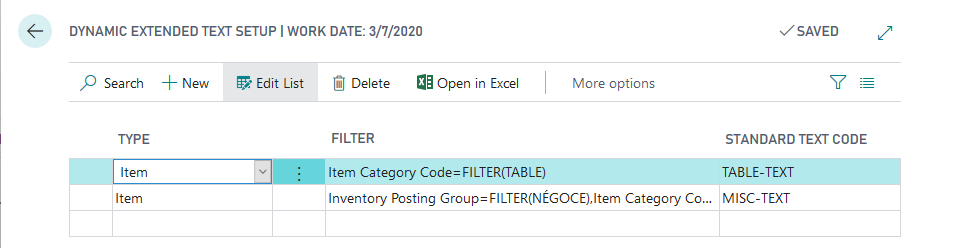 Définir des textes dynamiques pour un ensemble d'articles